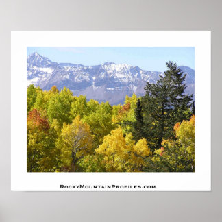 Uitzichten van de Rocky Mountains of Colorado Poster