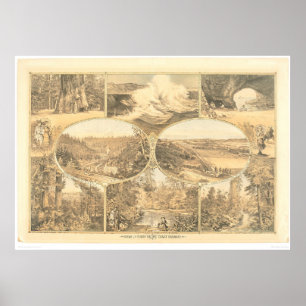 Uitzichten van de Zuid-Pacifische kustlijn (1649A) Poster