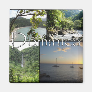 Uitzichten van Dominica magnet Magneet