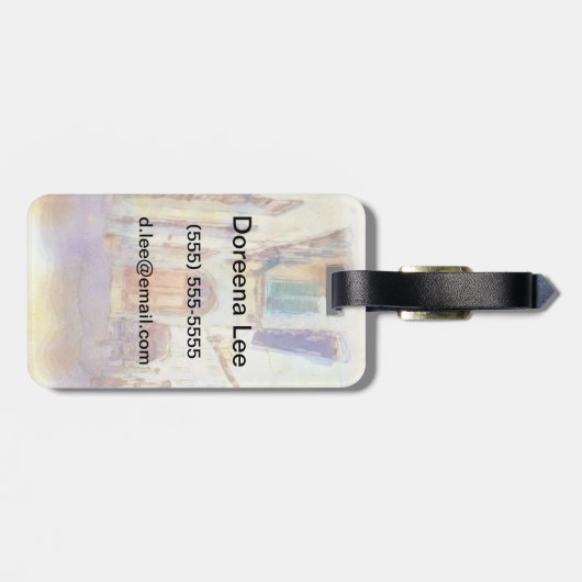 Uitzichten van Florence, gemaakt in de artistieke  Bagagelabel (Achterkant horizontaal)