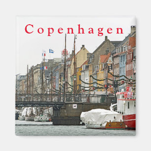 Uitzichten van Kopenhagen. Nyhavn BLZ. 2. Magneet