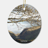 UITZICHTEN VAN WALES KERAMISCH ORNAMENT (Links)