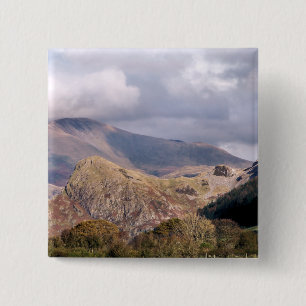 UITZICHTEN VAN WALES VIERKANTE BUTTON 5,1 CM