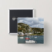 UITZICHTEN VAN WALES VIERKANTE BUTTON 5,1 CM (Voorkant /achterkant)