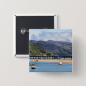 UITZICHTEN VAN WALES VIERKANTE BUTTON 5,1 CM (Voorkant /achterkant)