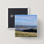 UITZICHTEN VAN WALES VIERKANTE BUTTON 5,1 CM (Voorkant /achterkant)