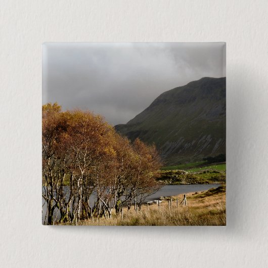 UITZICHTEN VAN WALES VIERKANTE BUTTON 5,1 CM (Voorkant)