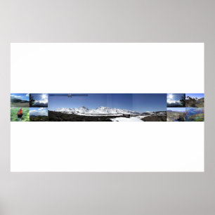 uitzichten van zoogdieren poster