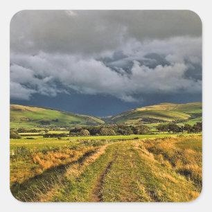 UITZICHTEN WALES VIERKANTE STICKER