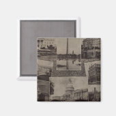 Uitzichten Washington, DC Magneet (Voorkant / Achterkant)