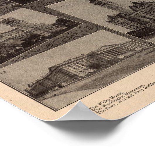 Uitzichten Washington, DC Poster (Hoek)