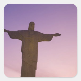 Uitzichtpunt, Christusbeeld bij Corcovado, 704 Vierkante Sticker