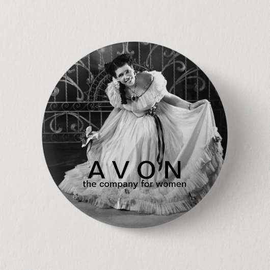 uitziende AVON schoonheidsknop Ronde Button 5,7 Cm (Voorkant)