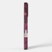  uitziende roze en Mauve gesimuleerde Damask Case-Mate iPhone Case (Achterkant / Rechts)