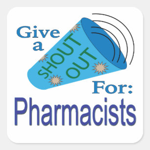 Uitzoeken voor apothekers vierkante sticker