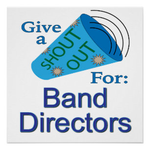 Uitzoeken voor banddirecteuren perfect poster