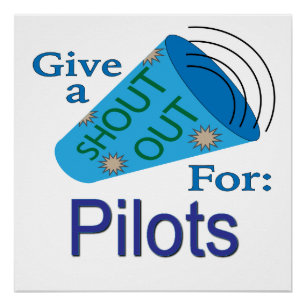 Uitzoeken voor piloten perfect poster