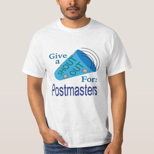 Uitzoeken voor postmeesters t-shirt (Voorkant)