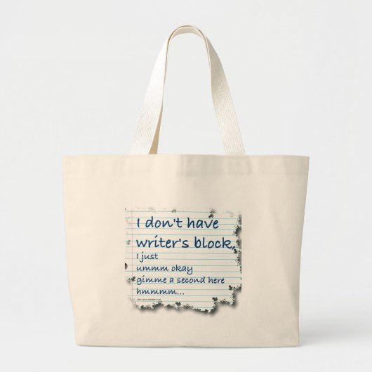 Uitzonderingen door schrijvers blokkeren grote tote bag (Voorkant)