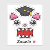 Uitzonderlijk Afstuderen kat Sticker (Vel)