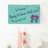 Uitzonderlijke axolotl party time banner (Insitu)