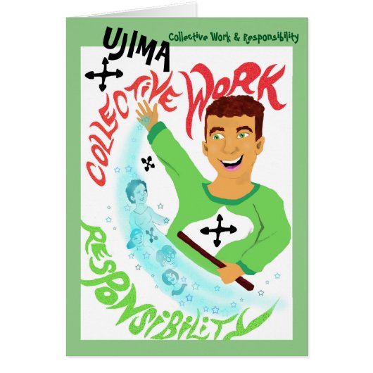 Ujima - Les esprits du Carte pour notes de Kwanzaa (Devant)