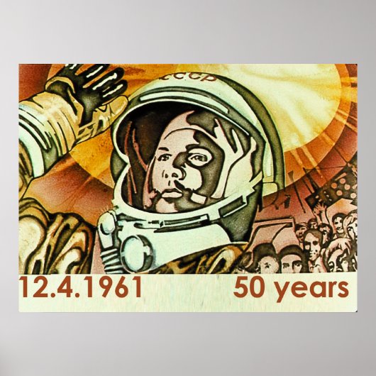 Ujri Gagarin Poster (Voorkant)