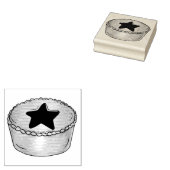 UK Brits Kerstfruit gehakt taart feestelijk eten Rubberstempel (Gestempeld)