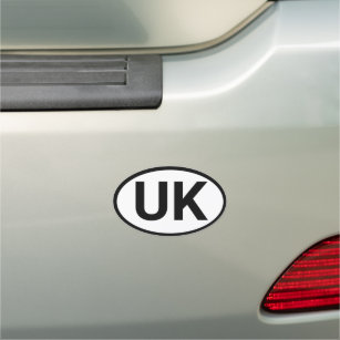 UK Car Magnet & noir/britannique autocollant de vo
