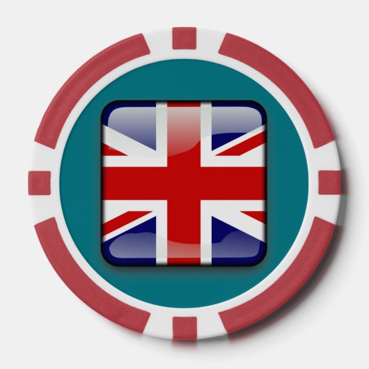 UK Custom Clay Poker Chips (Voorkant)