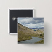 UK, Engeland, Cumbria, Honister Pass Vierkante Button 5,1 Cm (Voorkant /achterkant)