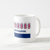 UK Flag Classic Mug avec phrase du Royaume-Uni. (Devant droit)