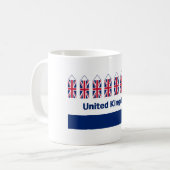 UK Flag Classic Mug avec phrase du Royaume-Uni. (Devant gauche)
