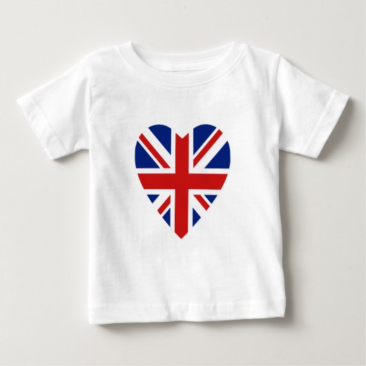 UK Flag Hart T-shirt (Voorkant)