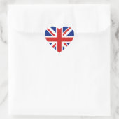 UK Flag Heart Sticker (Tas)