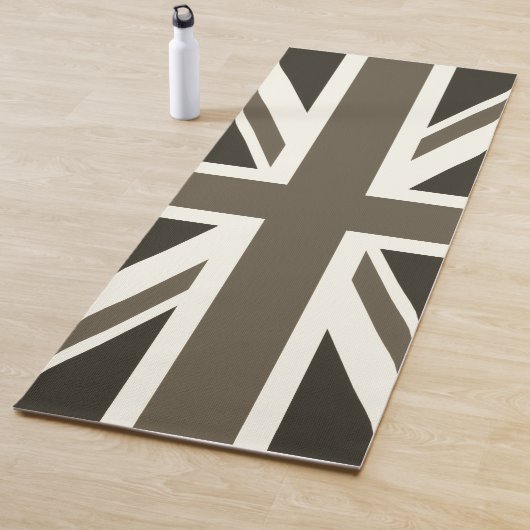UK flag - sepia Yogamat (In situ)