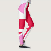 UK Gay Pride (Pink Union Jack) (Gay British Flag) Leggings (Rechts)