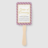 UK GROOT-BRITTANNIË Christelijk huwelijksprogramma Handwaaier (Voorkant)