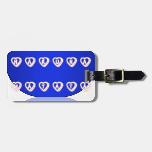 UK Hakuna Matata Art Print Bagagelabel (Voorkant horizontaal)