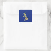 UK kaart sticker (Tas)