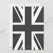 UK Keep Calm Wedding Britain Chalkboard Crown Aankondiging (Achterkant)
