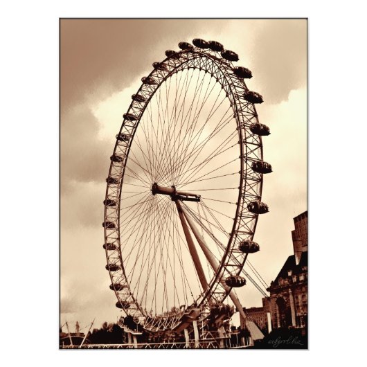 (UK) London Eye  Print Photo Foto Afdruk (Voorkant)