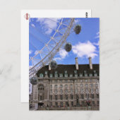 (UK) LONDON EYE vues Carte postale (Devant / Derrière)