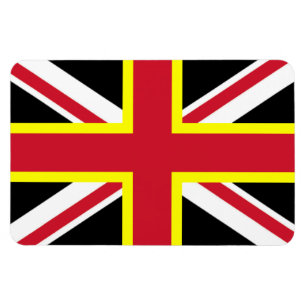 UK Magnet - Vier kruisingen vlag Magneet
