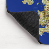 UK Map Mousepad Muismat (Hoek)
