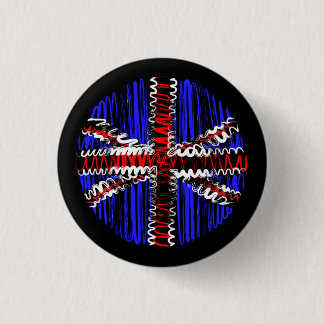 UK op zwart Ronde Button 3,2 Cm