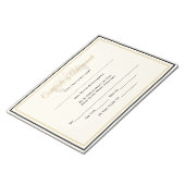 UK Pageant Crown Certificate Achievement Award Notitieblok (Schuin)