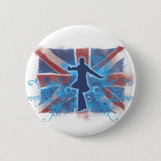 UK Punk Ronde Button 5,7 Cm (Voorkant)