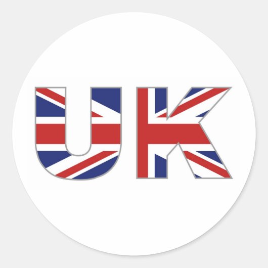 Uk Ronde Sticker (Voorkant)