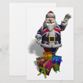 UK Santa Claus Briefpapier (Voorkant / Achterkant)